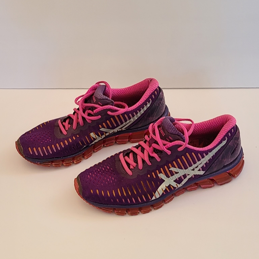 Asics Gel-Quantum 360 Running Sneakers T5J6N Plum/Pink Shoes Sz 9